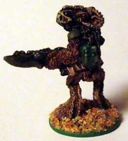 3243d Phagon Beastman with combat-needler - firing 